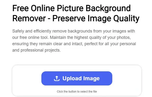 Free Online Picture Background Remover